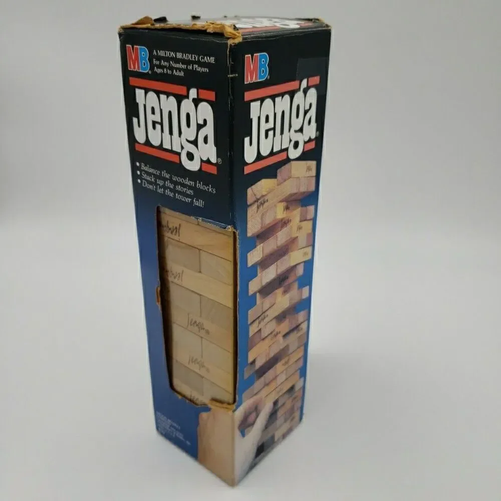 Milton Bradley jenga wood